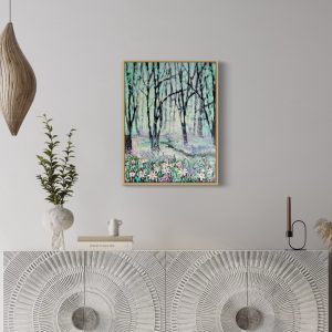Seria leśna: Leśne medytacje 80x60cm  w grubej ramie typu pudełkowego