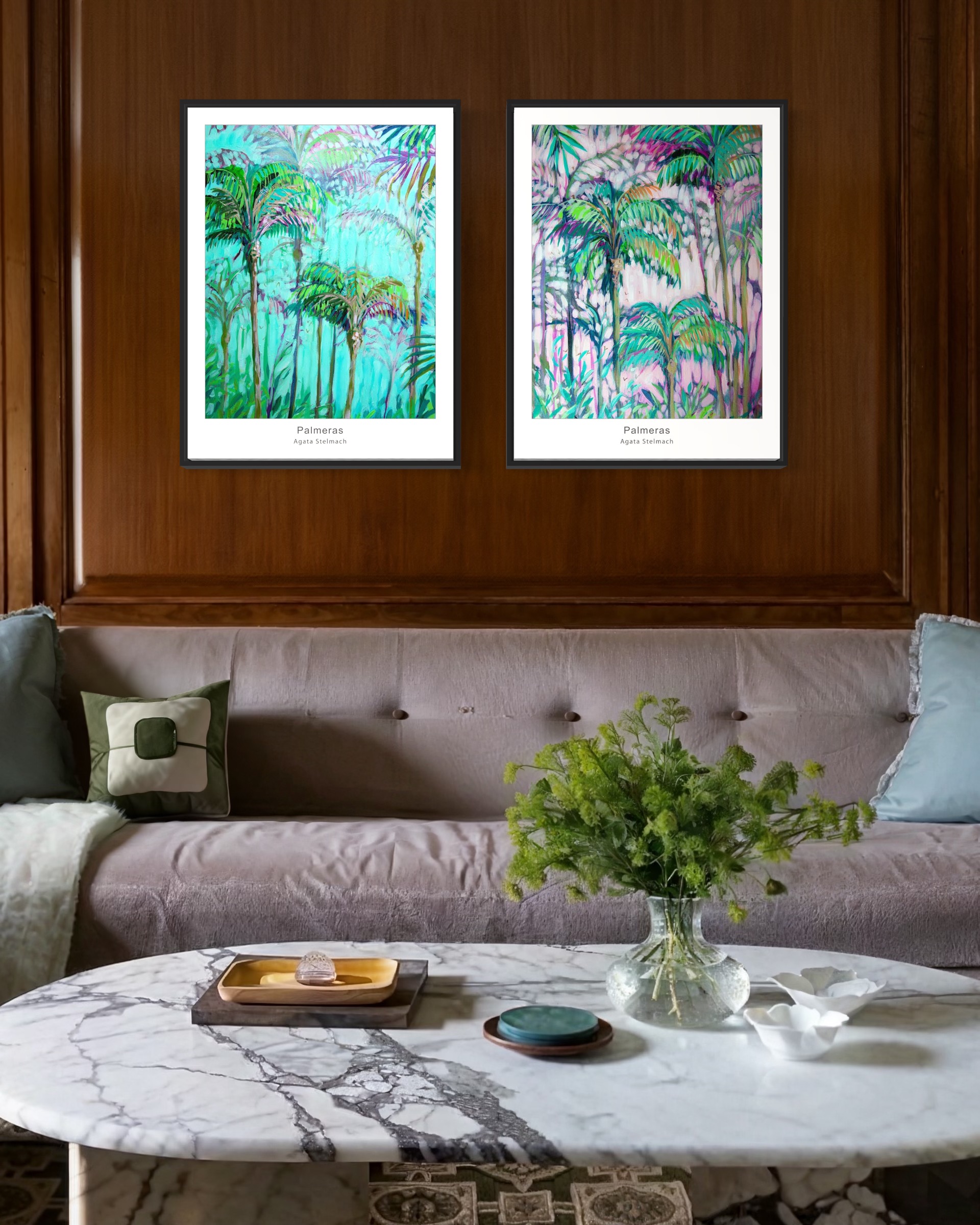 Zestaw "Palmeras grandes", 2x A2+ (43,2x61cm), dostawa w cenie! - obrazek 11