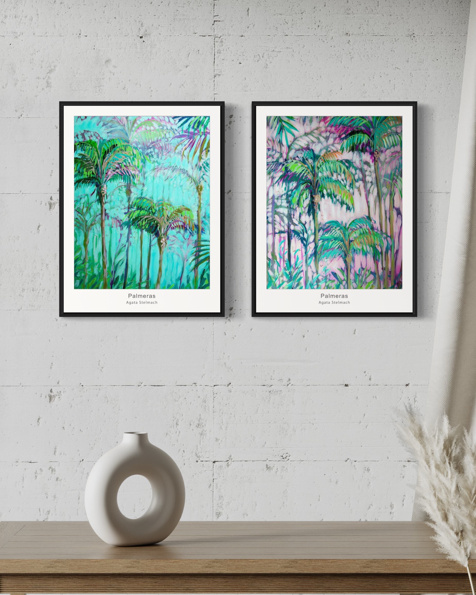 Zestaw "Palmeras grandes", 2x A2+ (43,2x61cm), dostawa w cenie! - obrazek 10