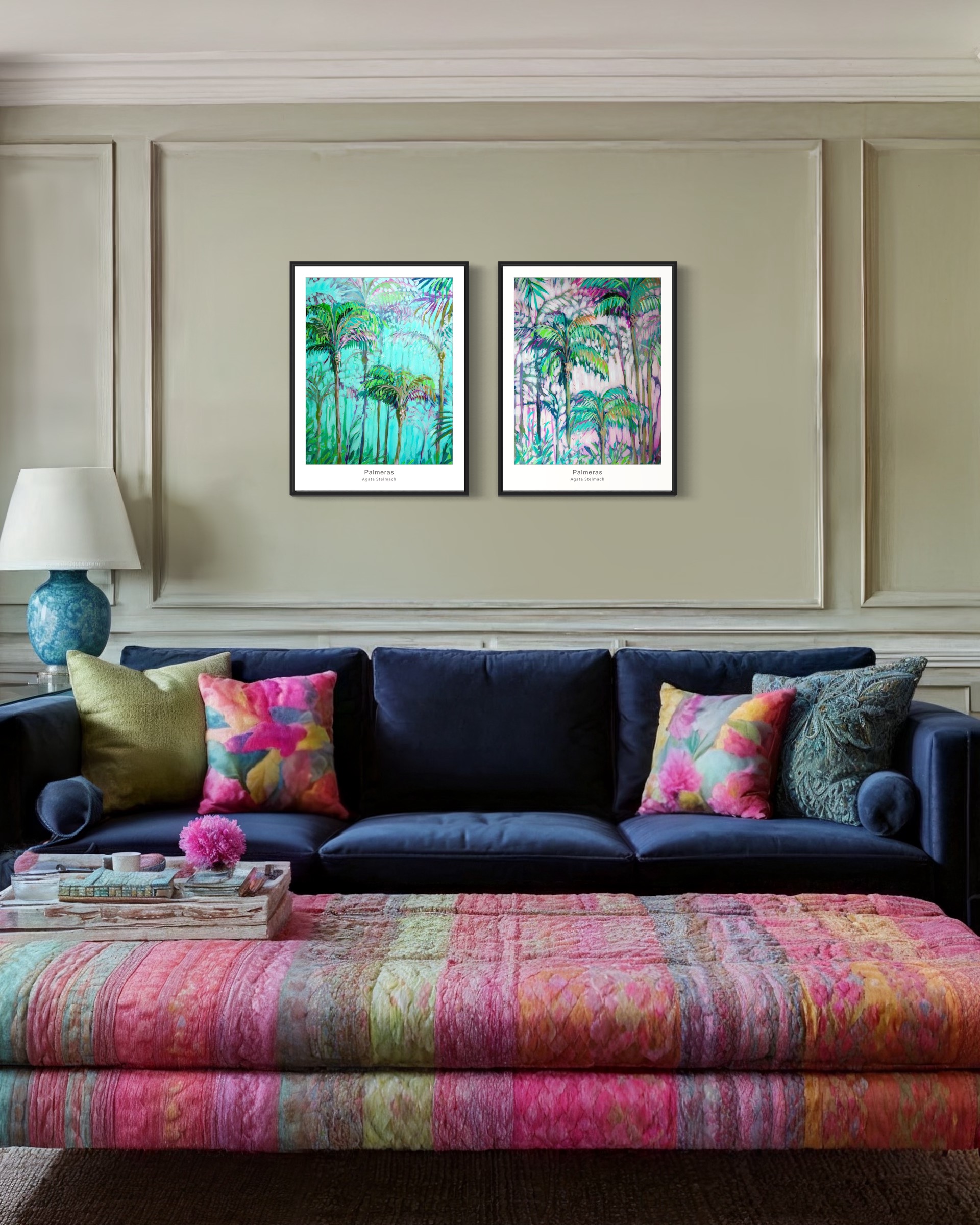 Zestaw "Palmeras grandes", 2x A2+ (43,2x61cm), dostawa w cenie! - obrazek 12