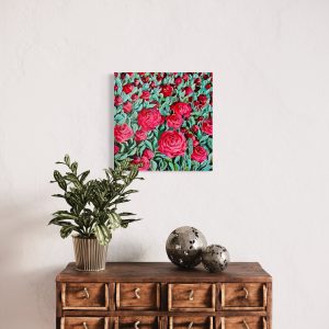 Floral: Róże 40x40cm