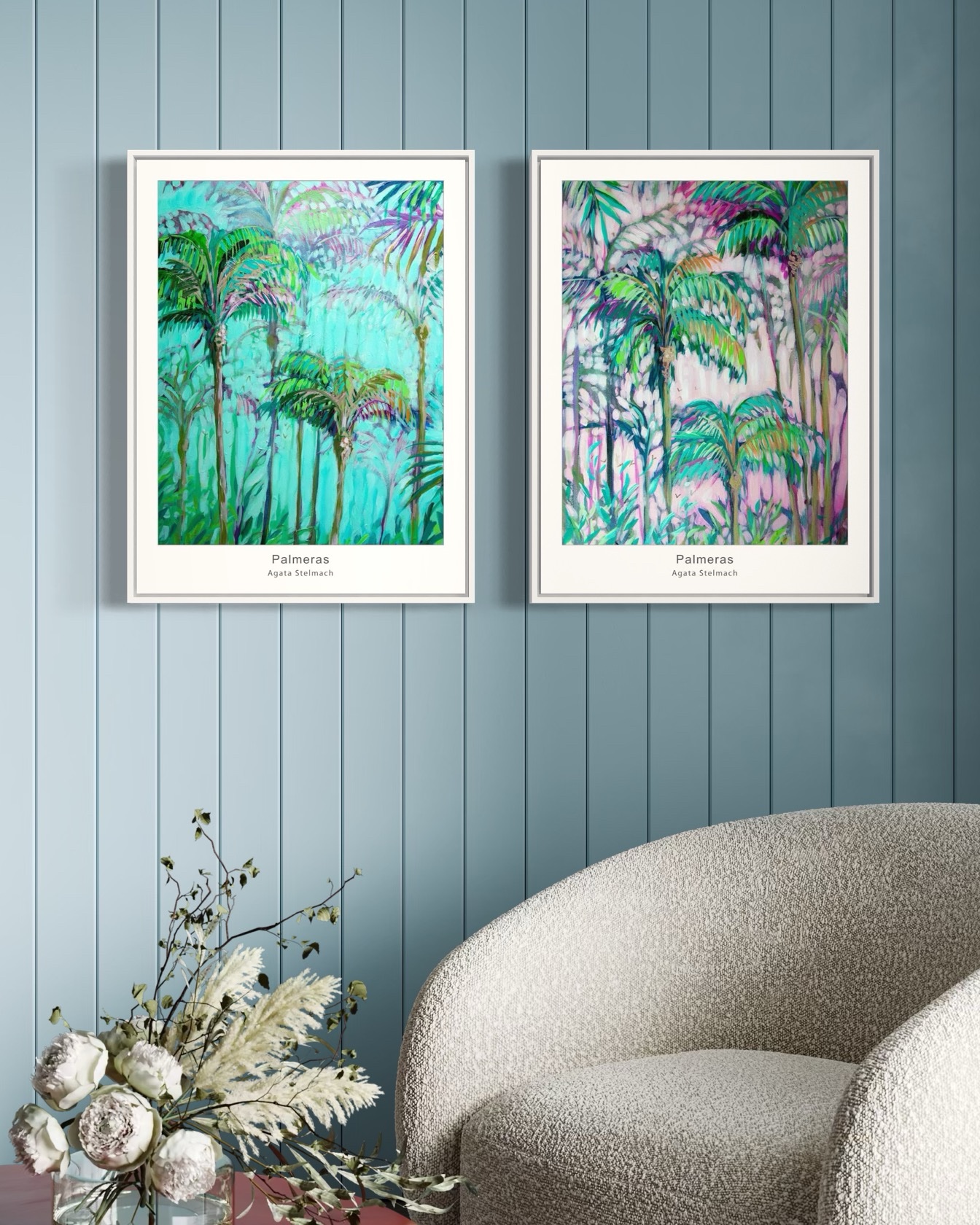 Zestaw "Palmeras grandes", 2x A2+ (43,2x61cm), dostawa w cenie!