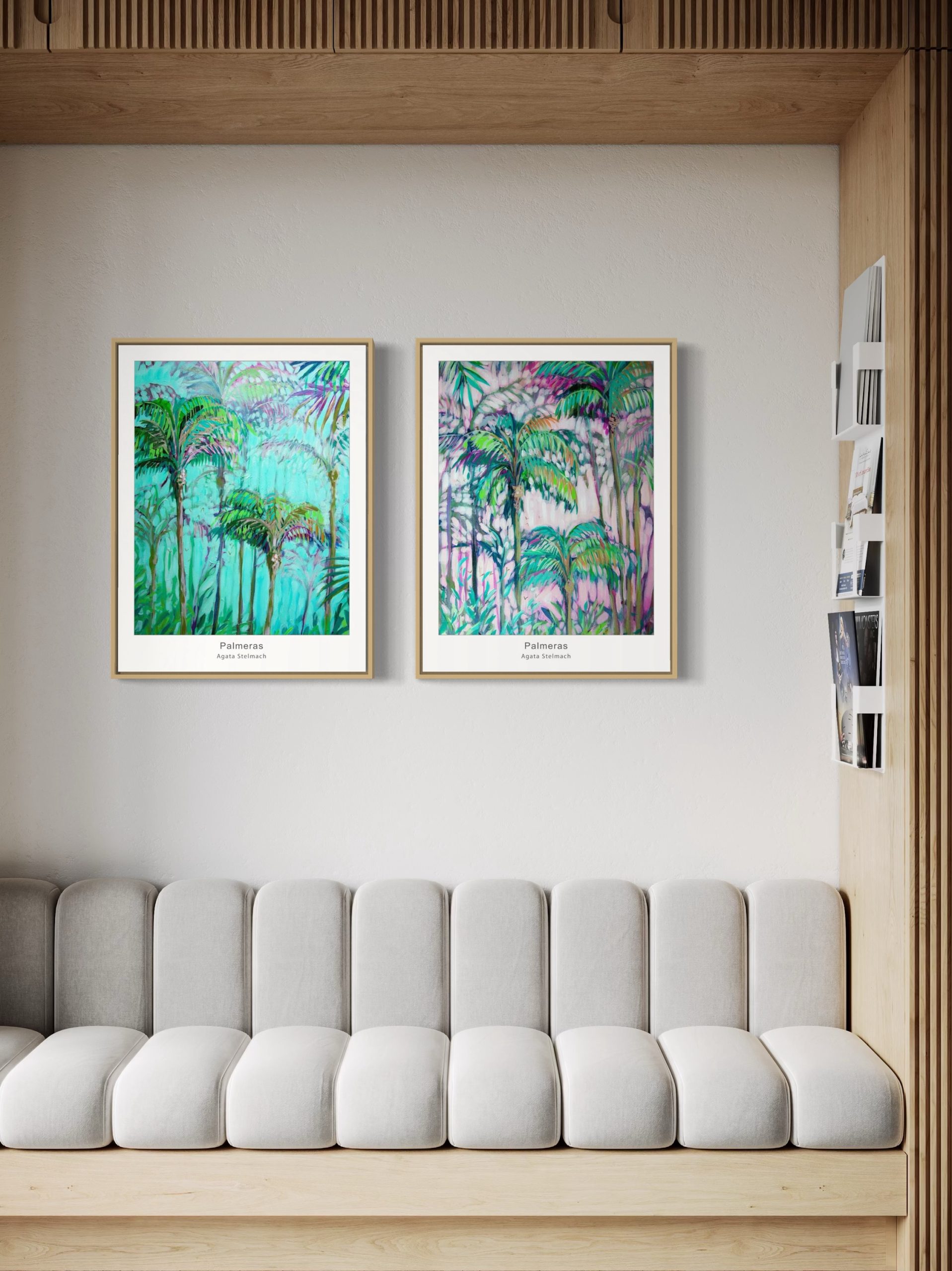 Zestaw "Palmeras grandes", 2x A2+ (43,2x61cm), dostawa w cenie! - obrazek 6
