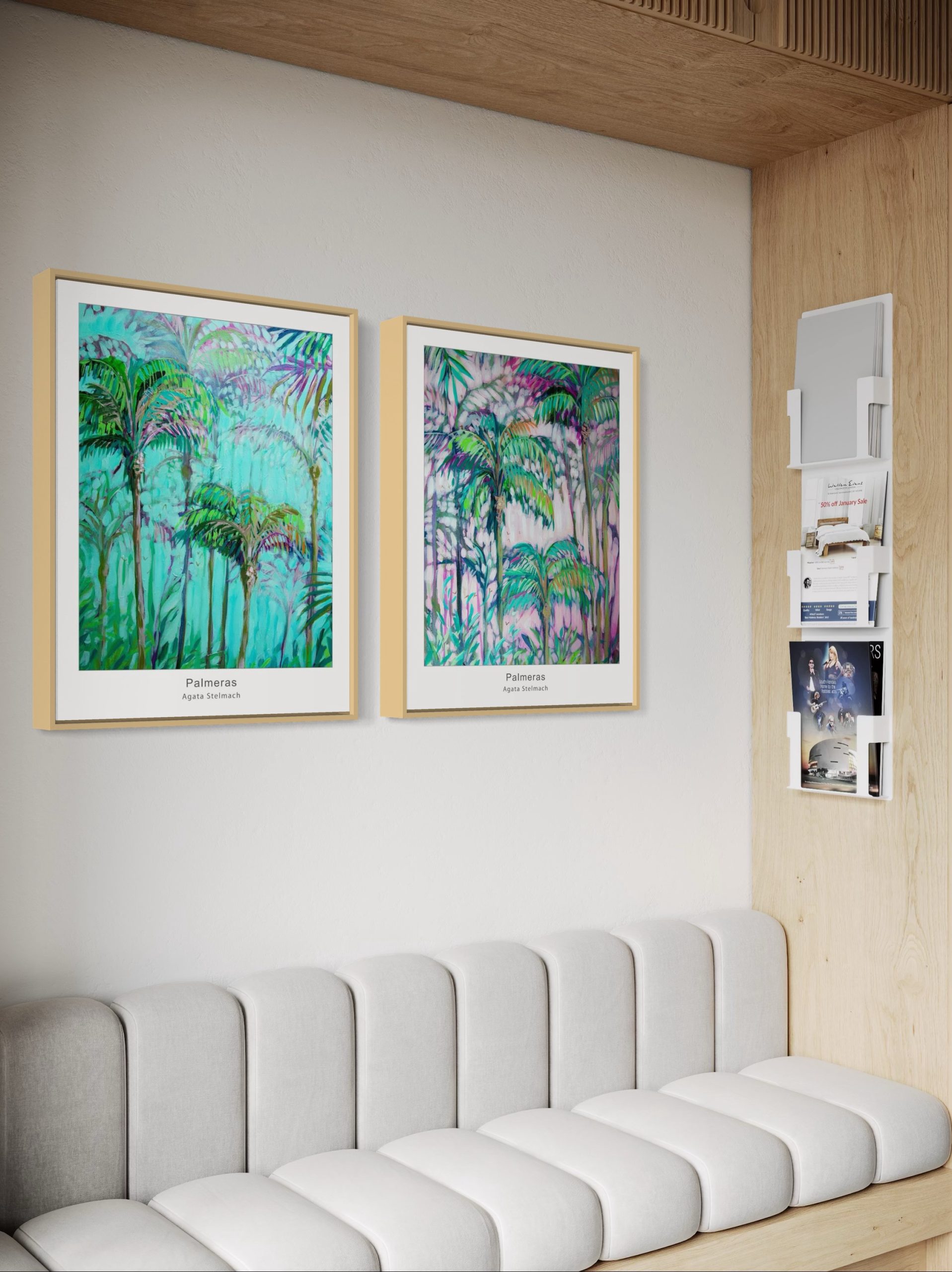 Zestaw "Palmeras grandes", 2x A2+ (43,2x61cm), dostawa w cenie! - obrazek 7
