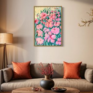 Dream Garden: Kolory Duszy 80x50cm w złotej ramie