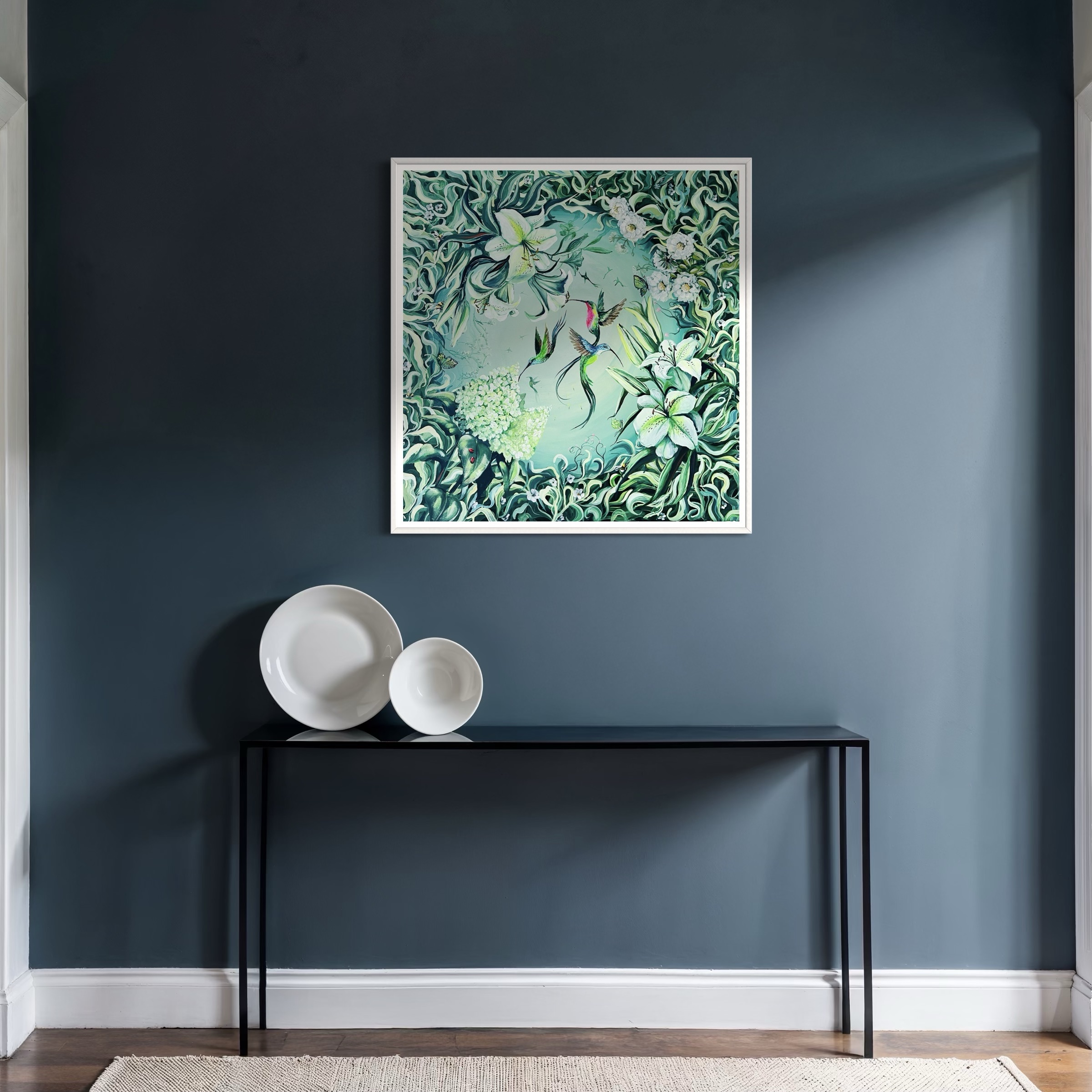 Dream Garden: Mysterious Garden 80x80cm, płótno lniane - obrazek 7