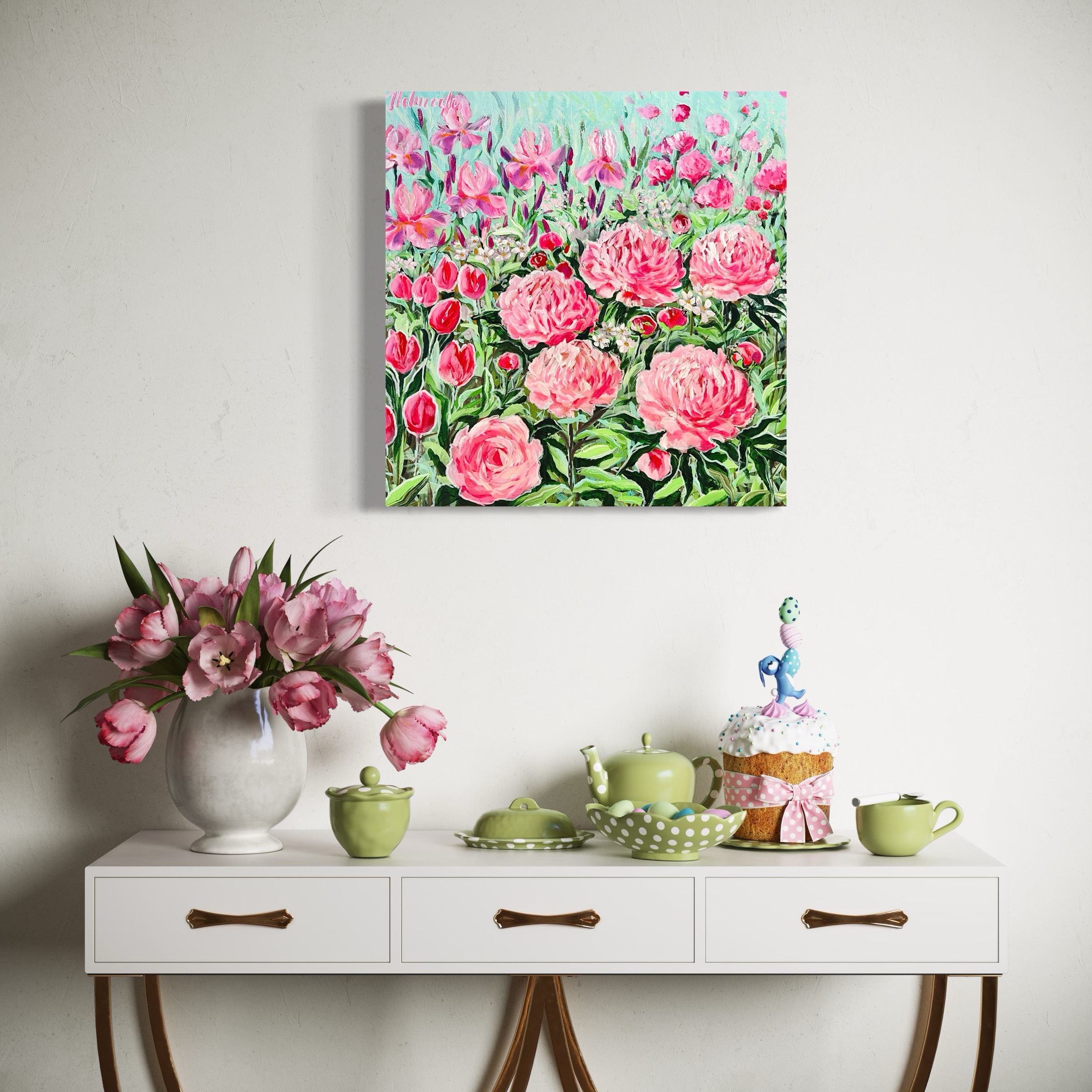 Dream Garden: Full blooming 60x60cm - obrazek 3