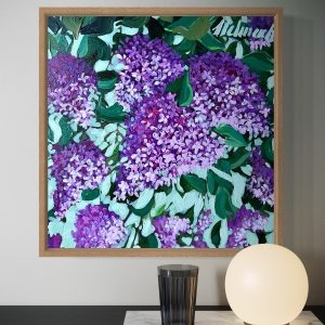 Dream Garden: Bez Fioletowy 40x40cm w ramie typu pudełkowego
