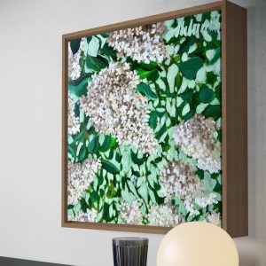 Dream Garden: Bez Biały 40x40cm w ramie typu pudełkowego