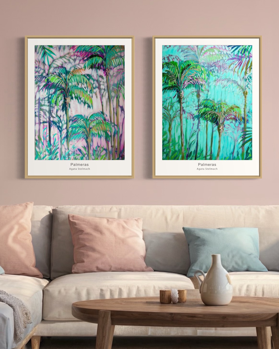 Zestaw "Palmeras grandes", 2x A2+ (43,2x61cm), dostawa w cenie! - obrazek 9