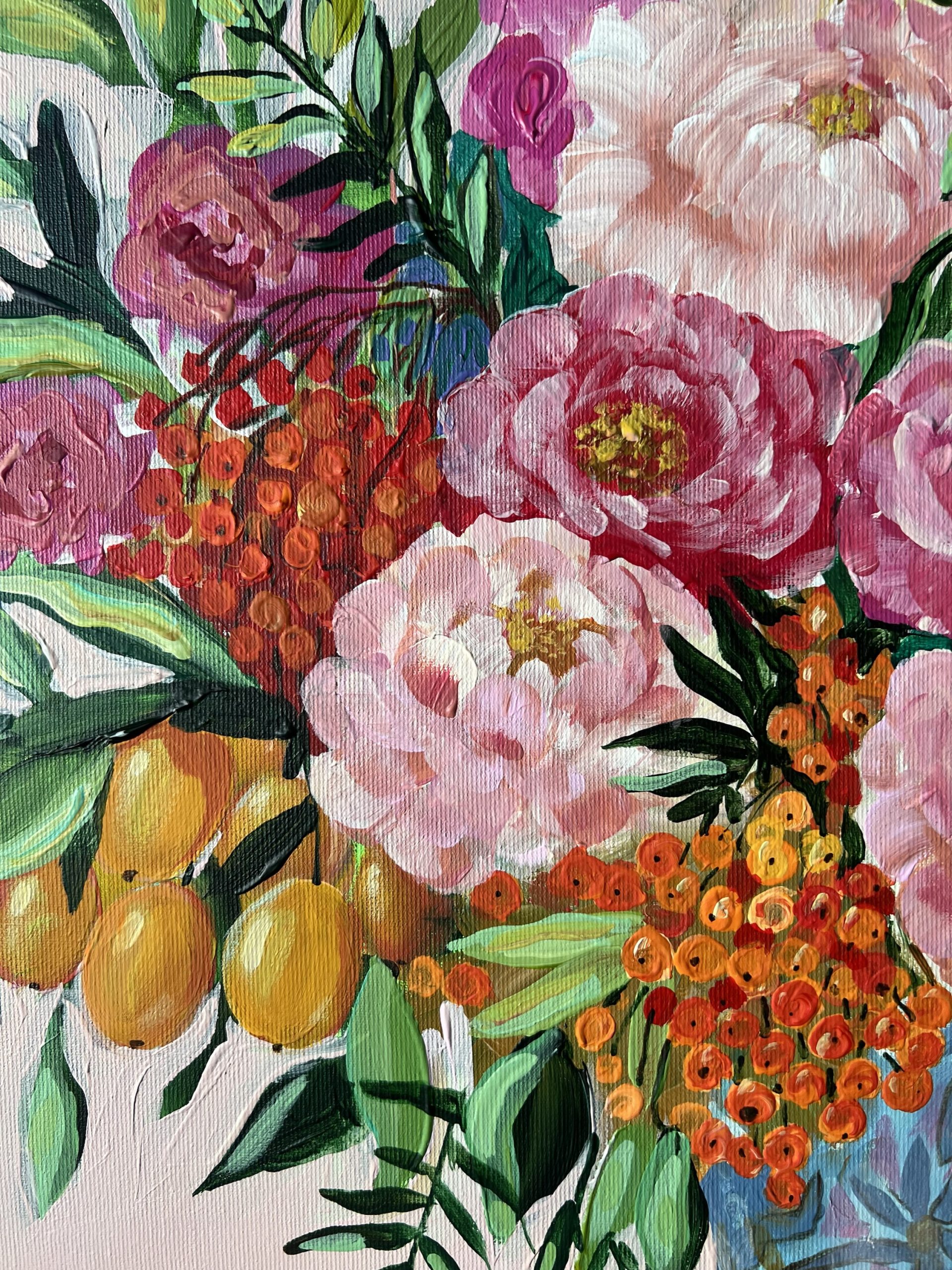 Flower Symphony: Bukiet Obfitości (wianek) 70x50cm - obrazek 10