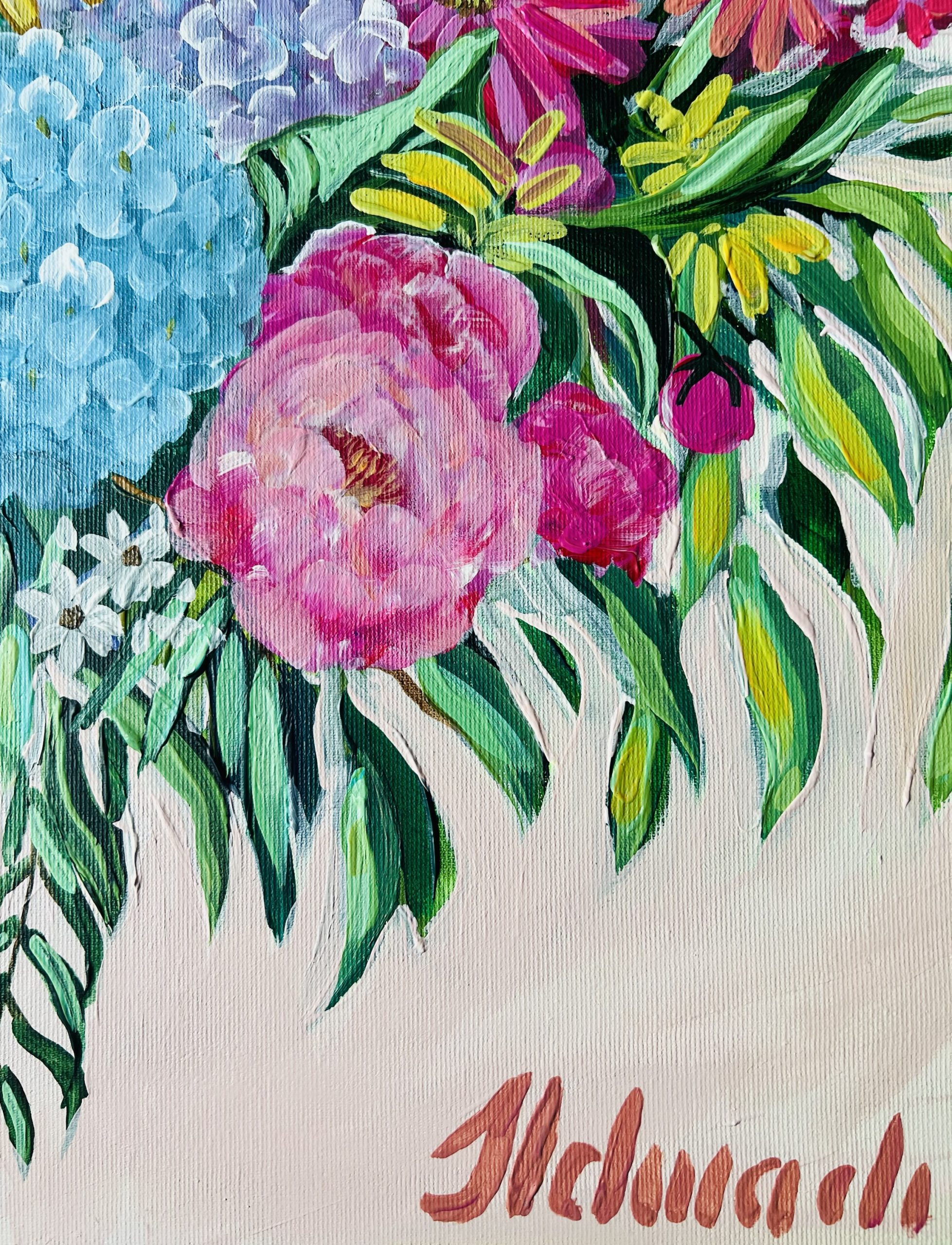 Flower Symphony: Bukiet Obfitości (wianek) 70x50cm - obrazek 13