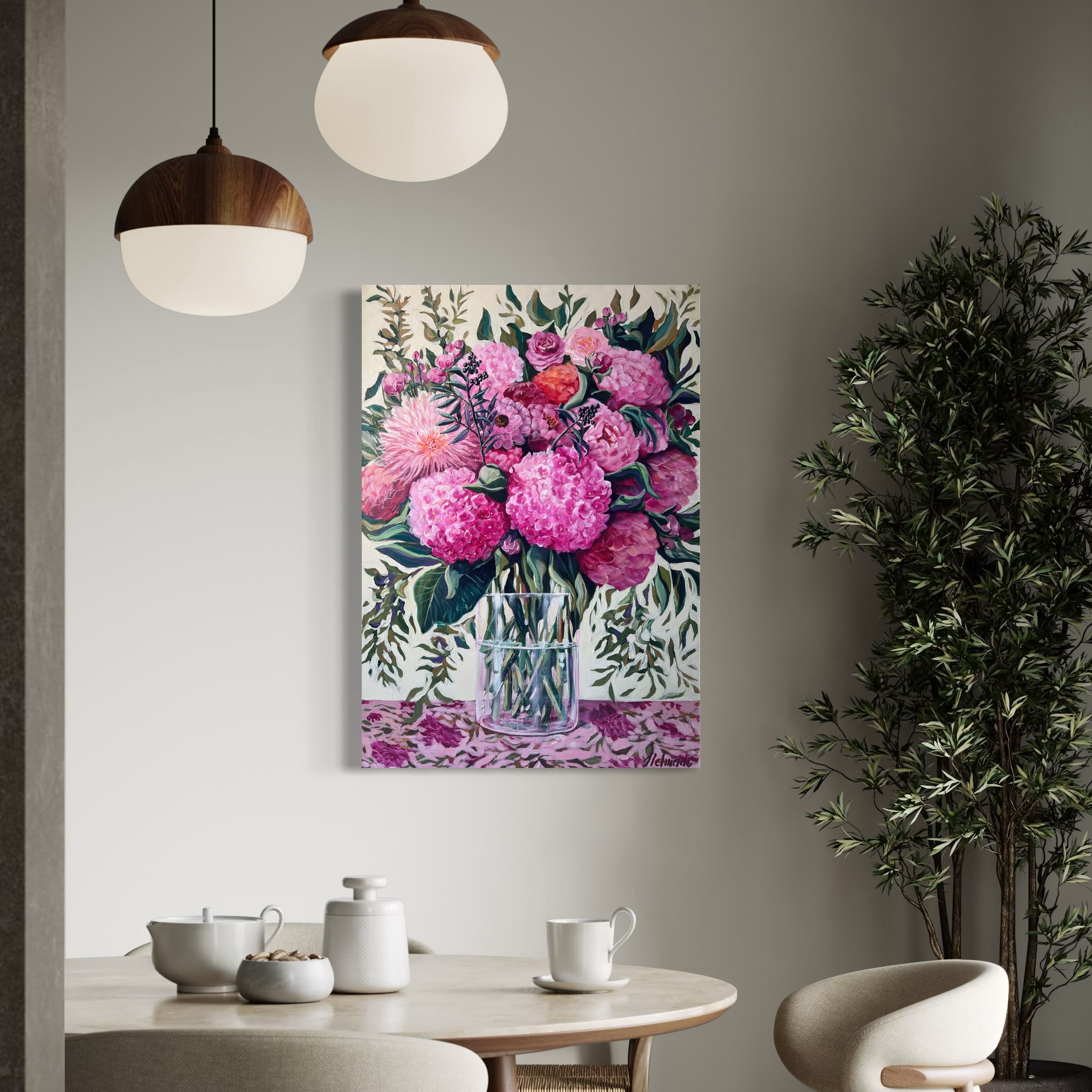 Flower Symphony: Fall in Love 100x70cm - obrazek 8