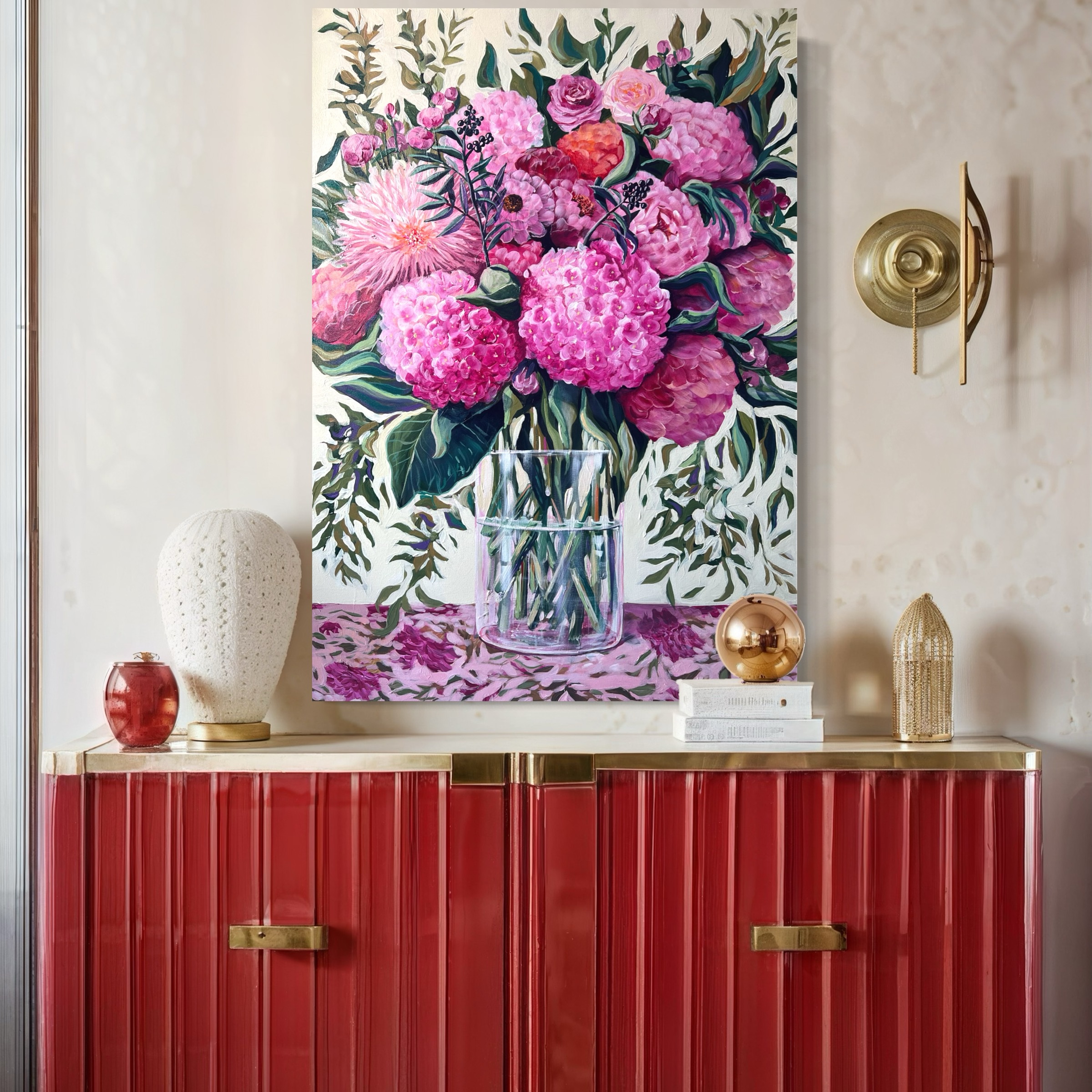 Flower Symphony: Fall in Love 100x70cm - obrazek 4
