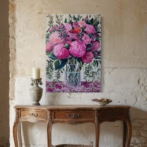 Flower Symphony:  Fall in Love 100x70cm