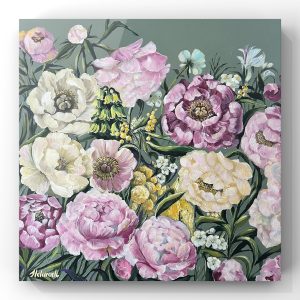 02 Deep Feeling: Green Avenue 80x80cm i apaszka w komplecie o tym samym wzorze