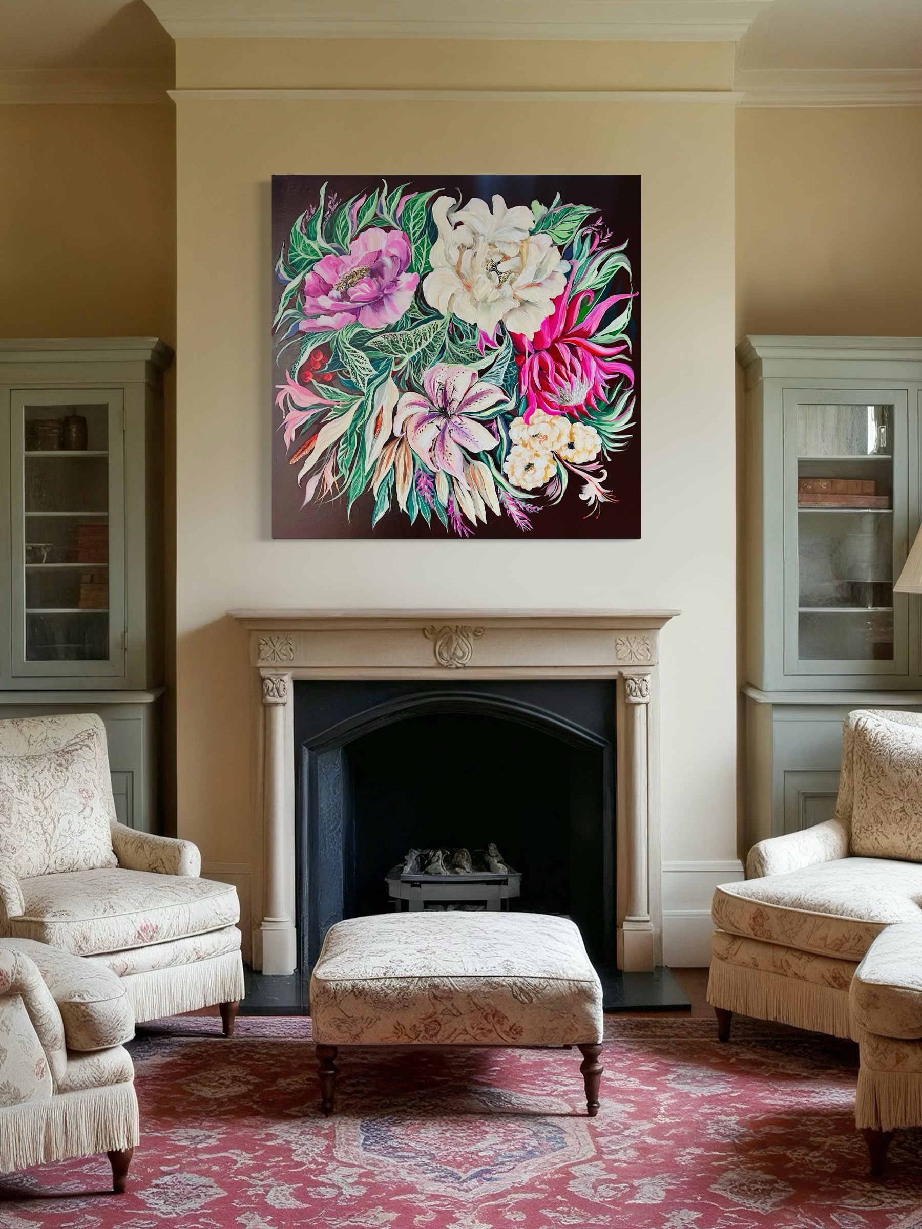 01 Deep Feeling: Deep Chocolate 80x80cm, płótno lniane - obrazek 6