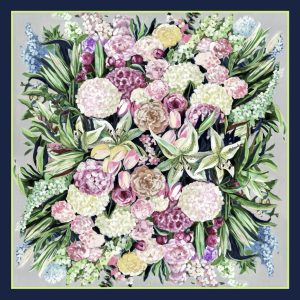 Poszetka 33x33cm 
Flower Symphony
100% jedwab