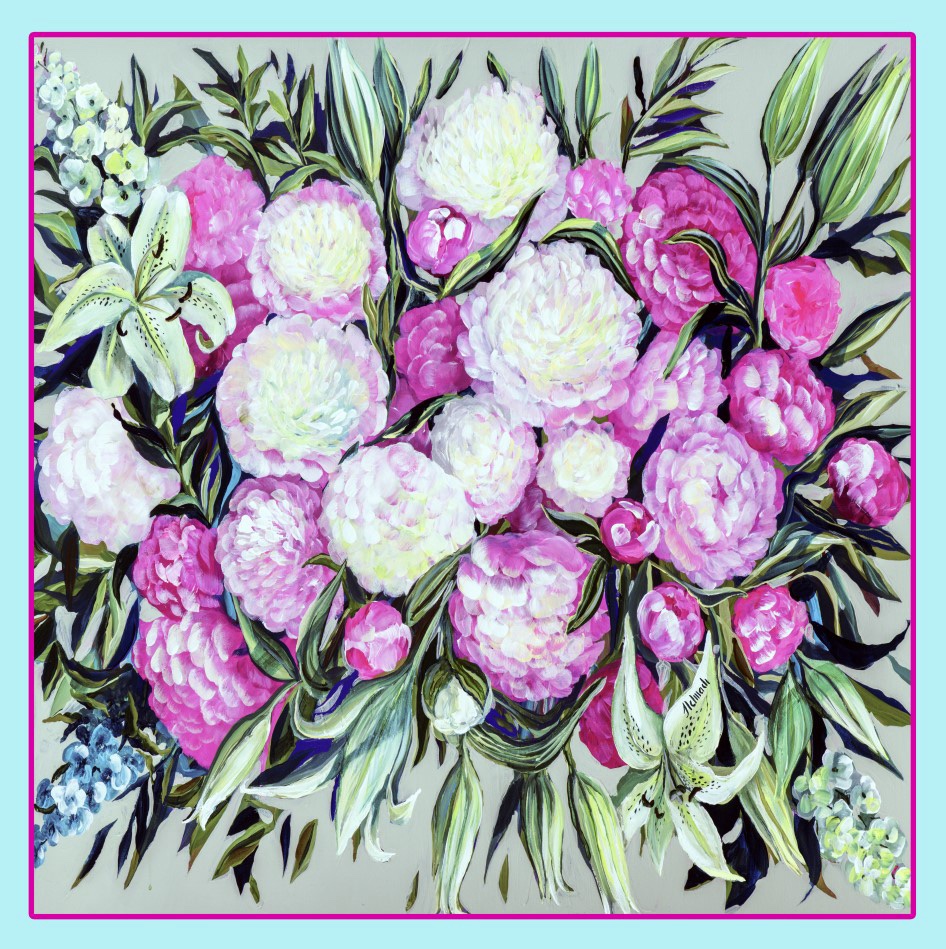 Zestaw Ona&on -10% (apaszka 53x53cm + poszetka 33x33cm)
100% jedwab - obrazek 6