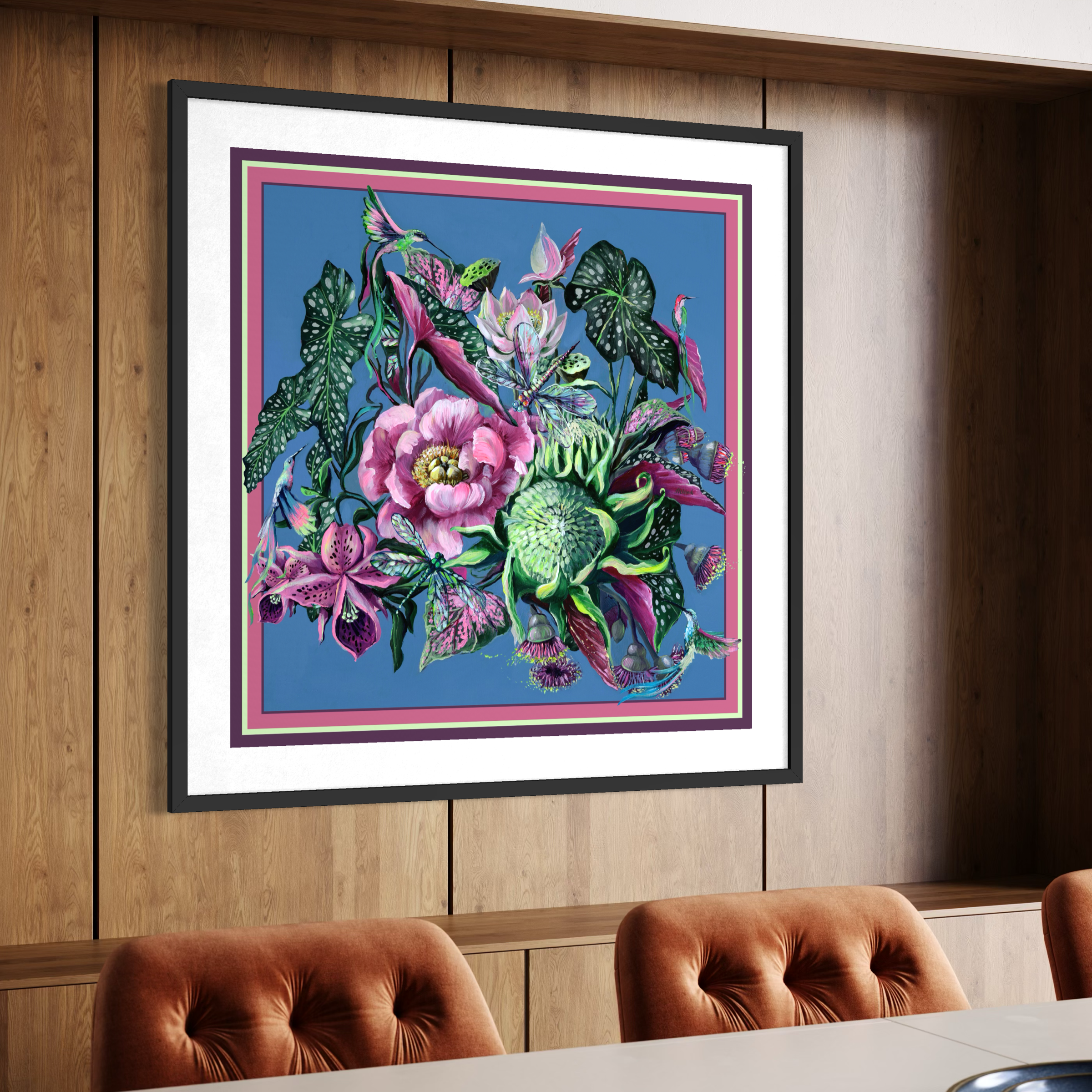 Deep Feeling: Blue Sunset Reprodukcja 50x50cm Fine Art - obrazek 8