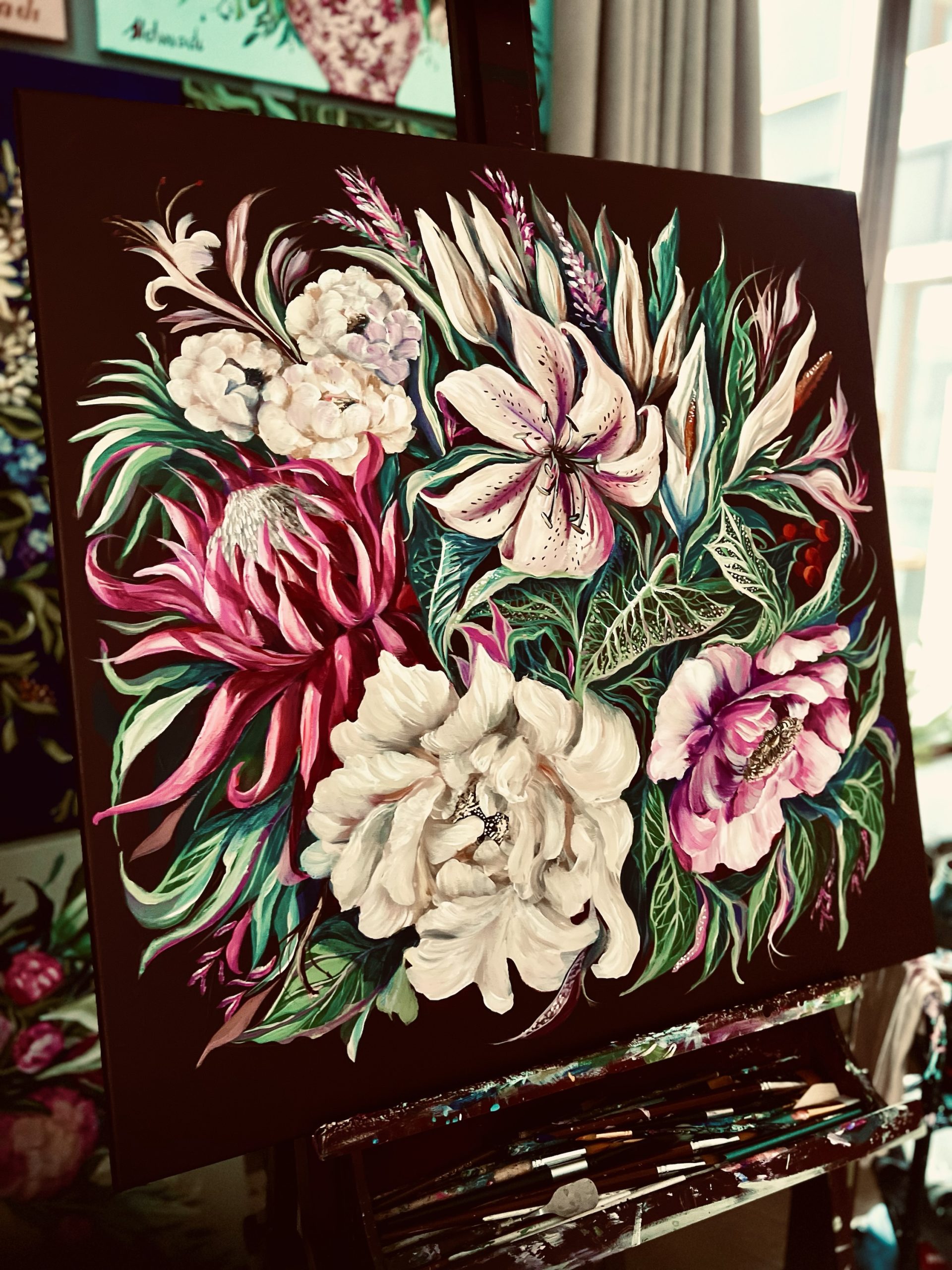 02 Deep Chocolate 72x72cm
100% jedwab Milanówek - obrazek 18