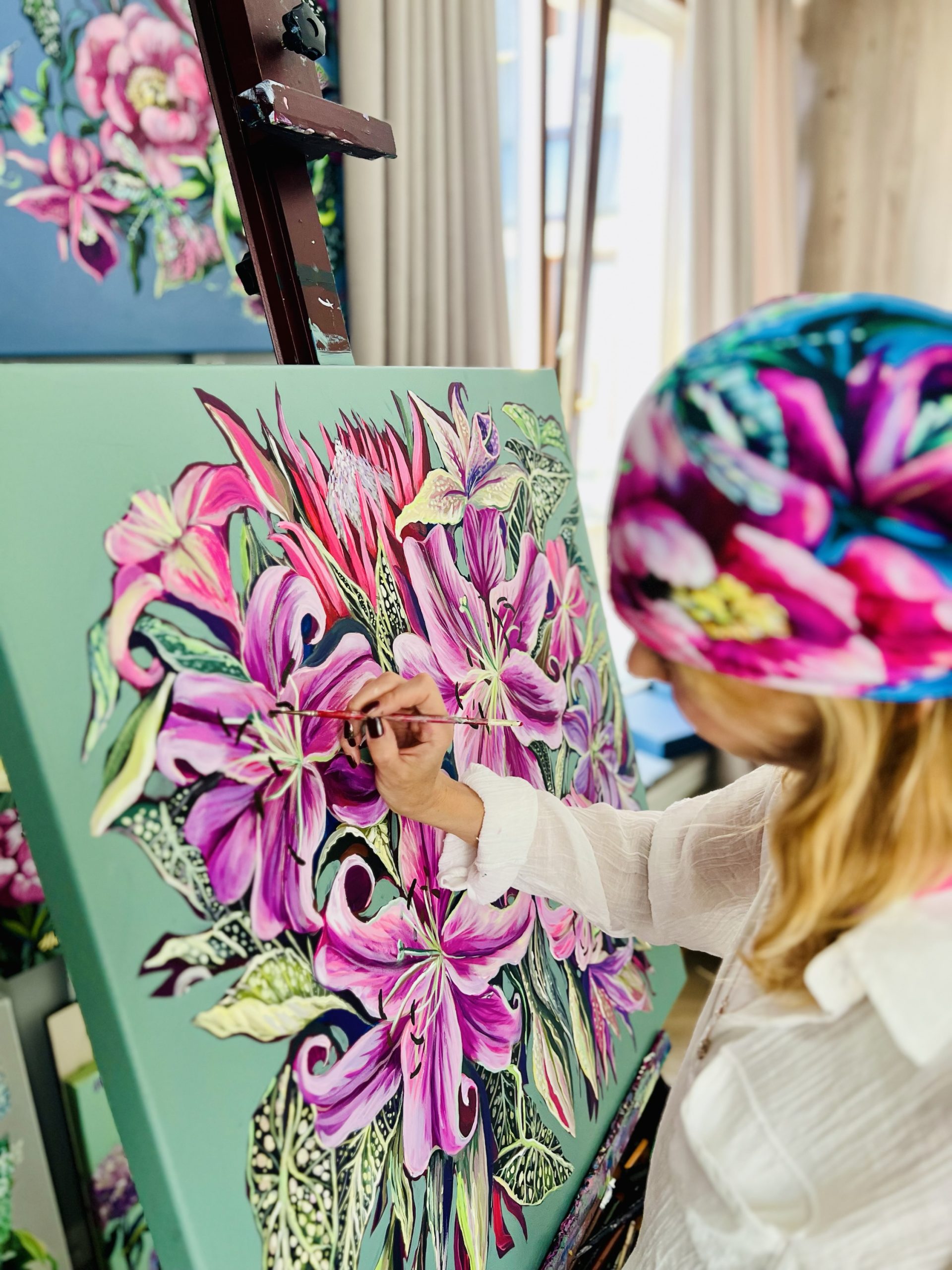 04 Lily 80x80cm, obraz na płótnie bawełnianym - obrazek 8