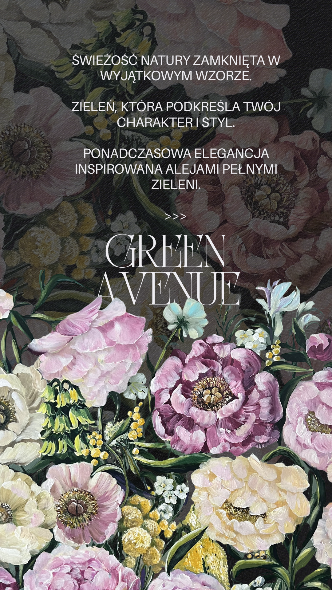 Zestaw apaszka jedwabna Green Avenue 72x72cm plus reprodukcja w białej ramie mdf 50x50 cm - obrazek 4