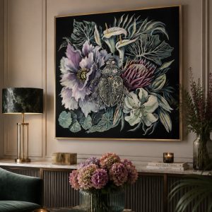 07 Skarabeusz 80x80cm, obraz na płótnie 3d