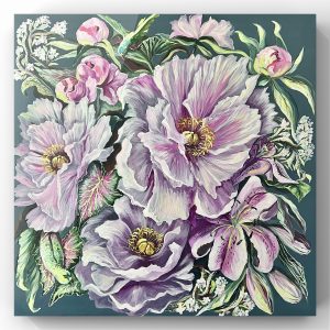 05 Wild Peony 80x80cm, obraz na płótnie 3d